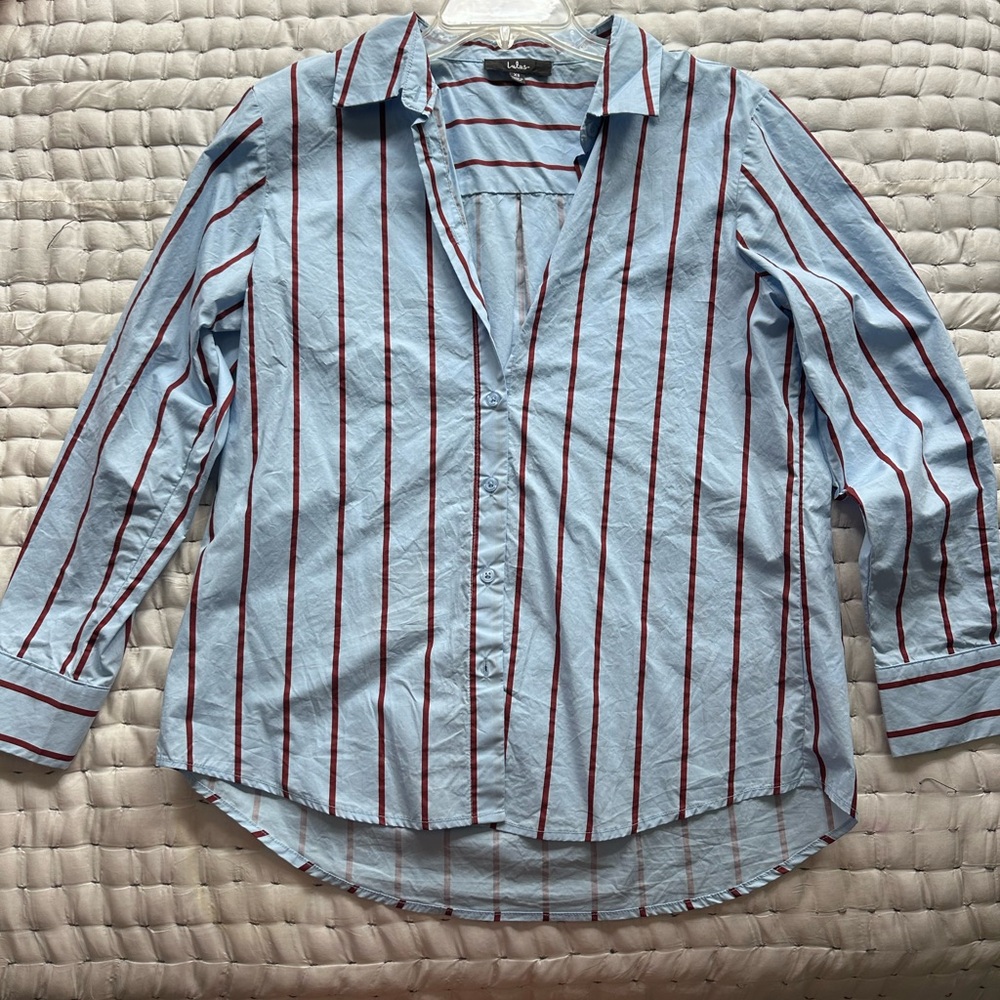 Lulu’s Blue Striped Men's Shirt